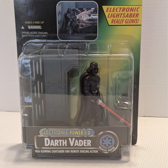 Kenner Star Wars Power of the Force Electronic Power F/X Darth Vader Kenobi New - Picture 3 of 12